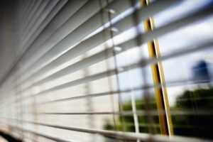 Close-up of window blinds