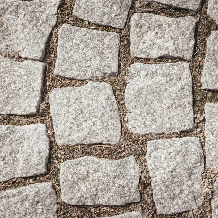 full frame image of path from paving stone background